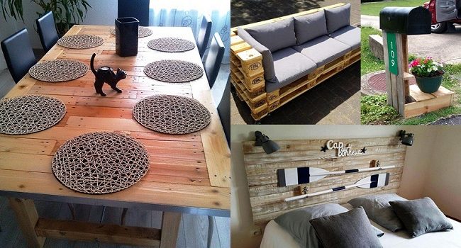 Proyectos de palets sin desmontar para decorar el hogar