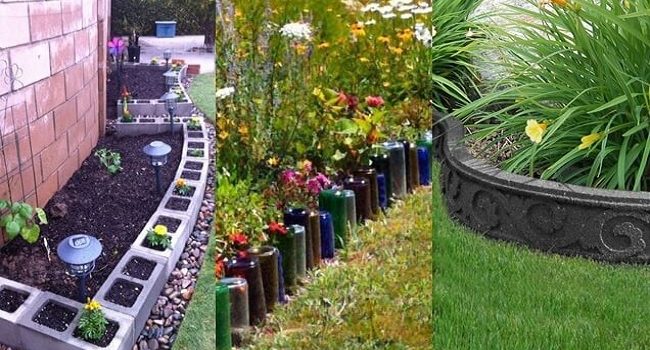 Como puedes decorar el jardín con objetos rotos