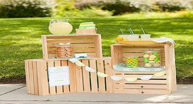 Puesto de limonada para niños, perfecto para una fiesta